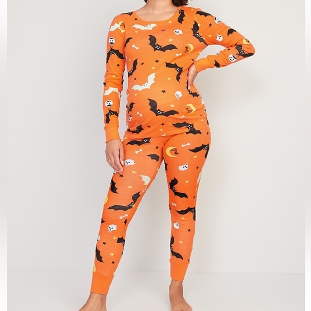 Maternity Halloween cotton pajama set